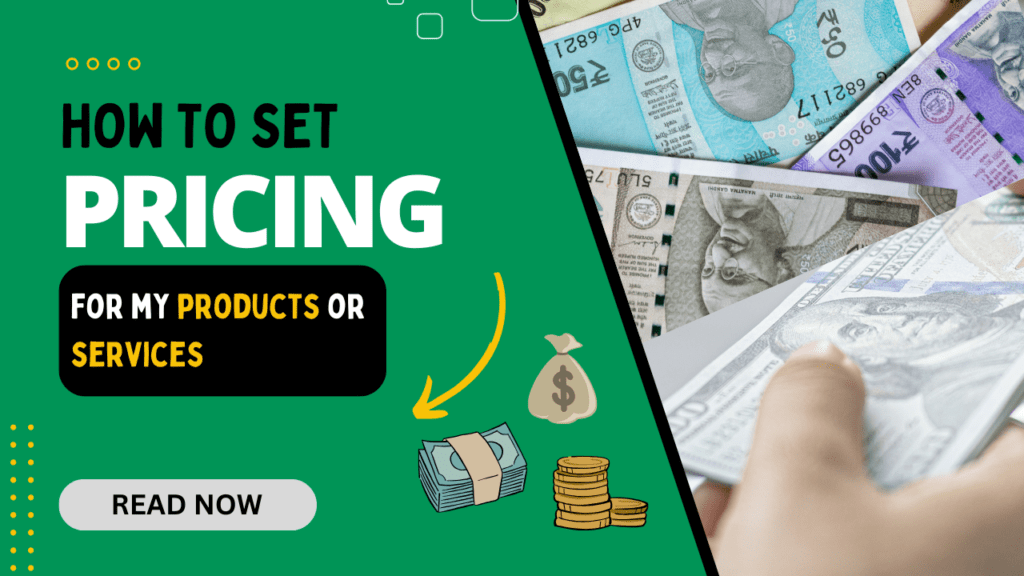 How Do I Set Pricing for My Products or Services Welcade